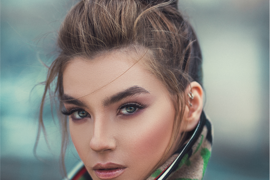 peinados para cabello corto, peinado cabello recogido